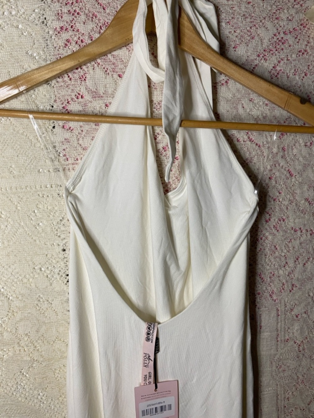 Oh Polly Tan Open Back Halter
Tie Bodycon Midi Dress - Picture 4 of 7
